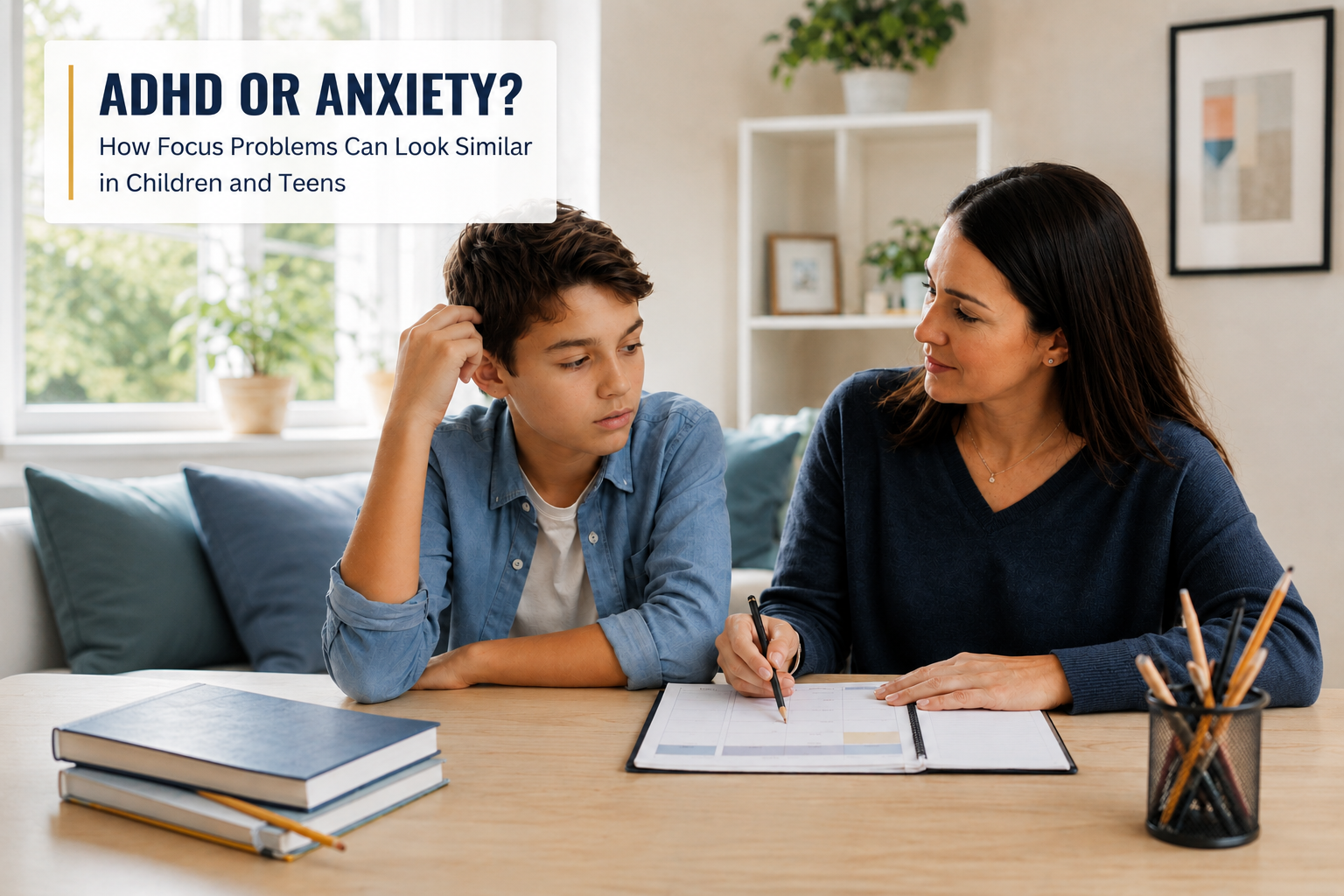 ADHD or Anxiety How Focus Problems Can Look Similar in Children and Teens
